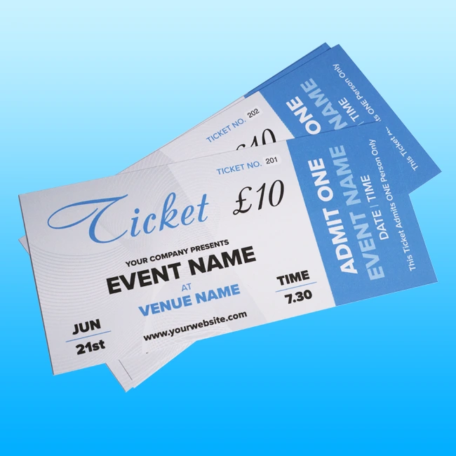 Tickets Printing Nuneaton