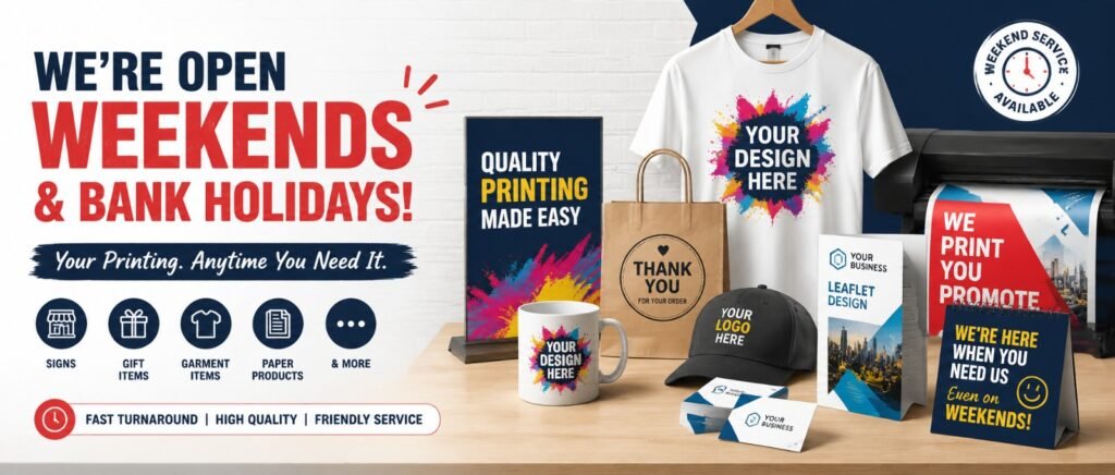 Weekend Printing Service Nuneaton 